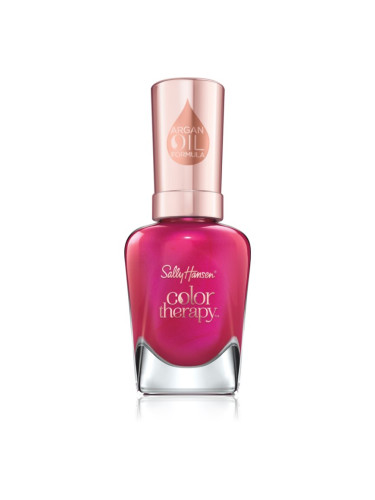 Sally Hansen Color Therapy подхранващ лак за нокти цвят 250 Rosy Glow 14.7 мл.