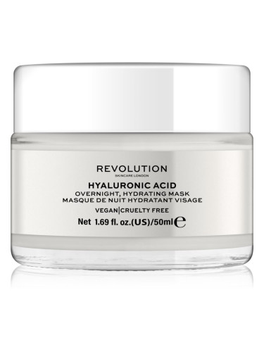 Revolution Skincare Hyaluronic Acid нощна хидратираща маска за лице 50 мл.
