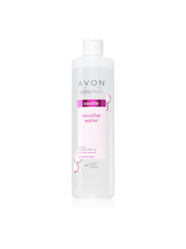 Avon Nutra Effects Soothe почистваща мицеларна вода за чувствителна кожа на лицето 400 мл.