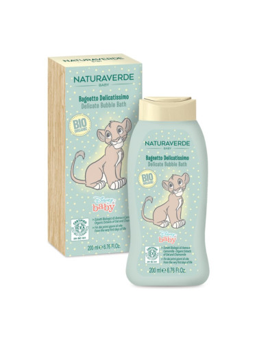 Disney Naturaverde Baby Delicate Bubble Bath пяна за вана за деца от раждането им 200 мл.