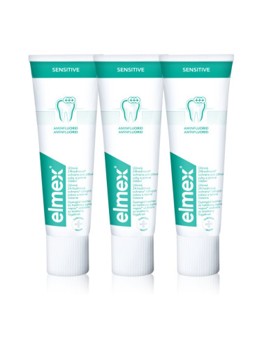 Elmex Sensitive паста за чувствителни зъби 3x75 мл.