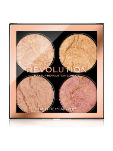 Makeup Revolution Cheek Kit палитра за лице цвят Fresh Perspective 4 x 2.2 гр.