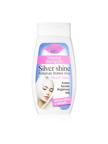 Bione Cosmetics Silver Shine шампоан, неутрализиращ жълтите нюанси 260 мл.