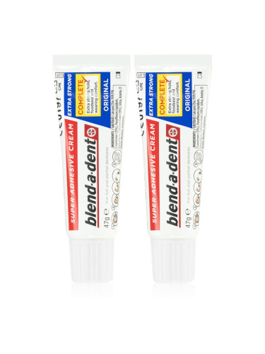 Blend-a-dent Extra Strong Original лепило крем за зъбни протези 2x47 гр.