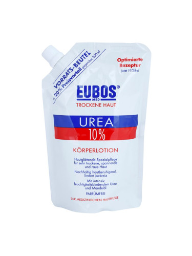 Eubos Dry Skin Urea 10% хидратиращо мялко за тяло за суха и сърбяща кожа пълнител 400 мл.