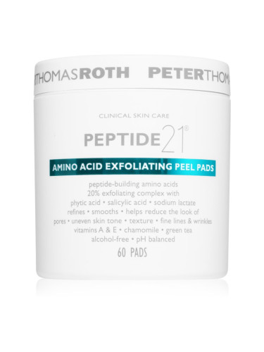 Peter Thomas Roth Peptide 21 Amino Acid ексфолиращи възглавнички за изглаждане на кожата и минимизиране на порите 60 бр.