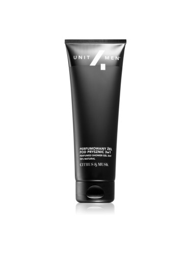 Unit4Men Perfumed shower gel 3 в 1 шампоан, балсам и душ гел парфюмиран Citrus and Musk 200 мл.