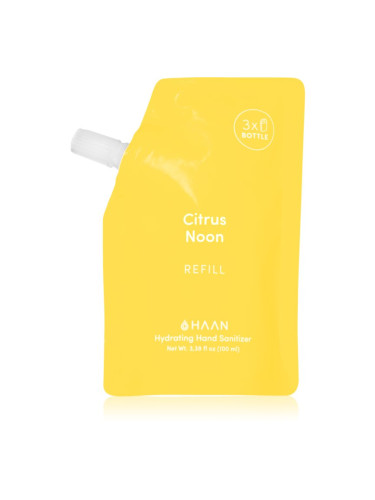 HAAN Hand Care Citrus Noon спрей за почистване на ръце с антибактериална добавка резервен пълнител 100 мл.