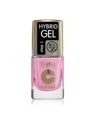 Delia Cosmetics Coral Hybrid Gel гел лак за нокти без използване на UV/LED лампа цвят 116 11 мл.