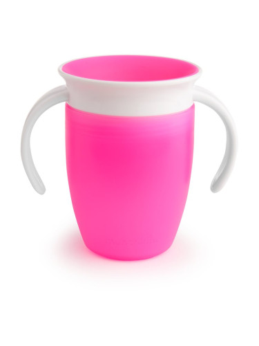Munchkin Miracle 360° преходна чаша с дръжки Pink 6 m+ 207 мл.