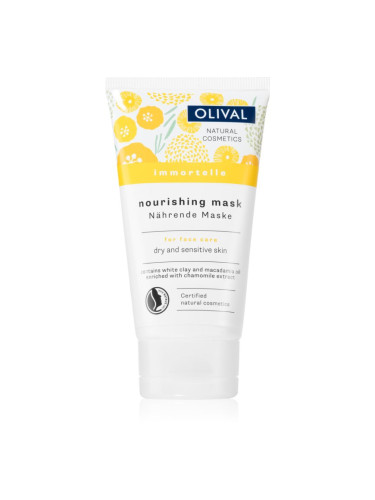 Olival Immortelle Nourishing Mask подхранваща маска за чувствителна и суха кожа 75 мл.