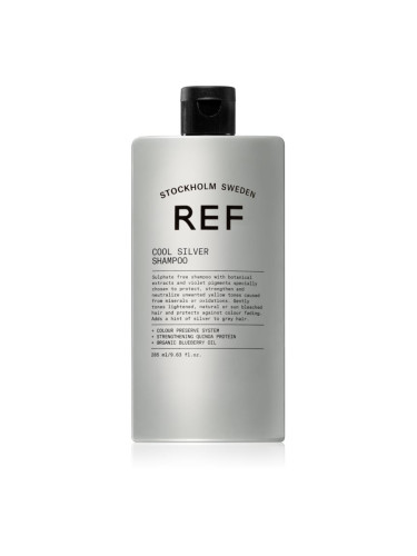 REF Cool Silver Shampoo сребърен шампоан неутрализиращ жълтеникавите оттенъци 285 мл.