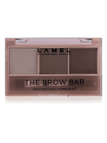 LAMEL BASIC The Brow Bar палитра за вежди с четка #402 4,5 гр.