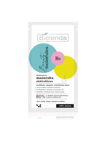 Bielenda Beauty Molecules хидратираща маска за лице с успокояващ ефект 8 гр.