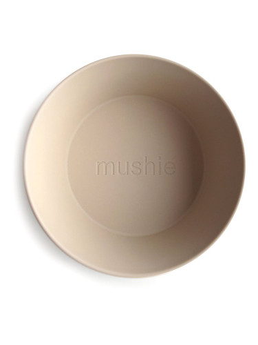 Mushie Round Dinnerware Bowl купичка Vanilla 2 бр.