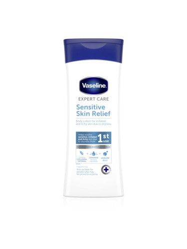 Vaseline Sensitive Skin Relief тоалетно мляко за тяло за чувствителна кожа 400 мл.