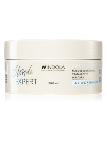 Indola Blond Expert Insta Cool подхранваща маска за коса за студени руси нюанси 200 мл.