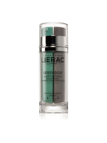Lierac Sébologie освежаващ хидратиращ гел за лице с клетъчна вода против несъвършенства на кожата 2 x 15 мл.
