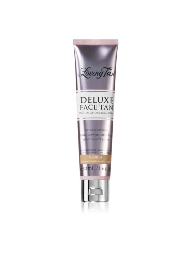 Loving Tan Deluxe Face Tan автобронзант крем за лице цвят Medium 50 мл.