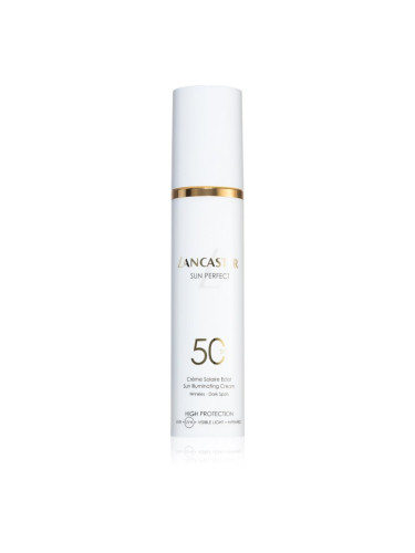 Lancaster Sun Perfect Sun Illuminating Cream SPF 50 озаряващ дневен крем против бръчки и тъмни петна SPF 50 50 мл.