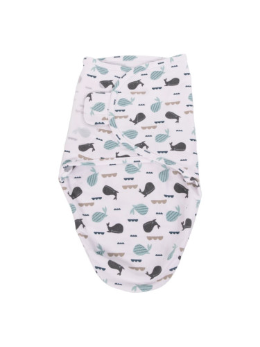 Bo Jungle B-Wrap Small Ocean Whales пелена за повиване 3,2-6,4kg 1 бр.