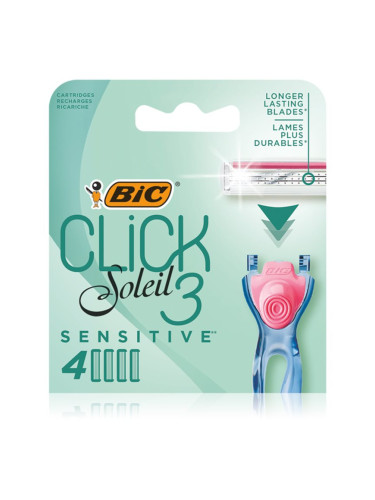BIC Soleil Click Sensitive сменяеми глави 4 бр.