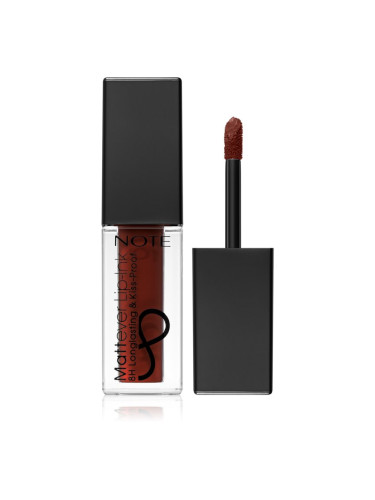 Note Cosmetique Mattever течно червило с матиращ завършек 15 Urban Red 4,5 мл.