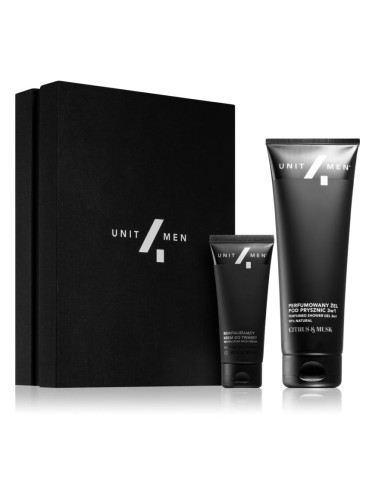 Unit4Men Revitalizing set Citrus & Musk подаръчен комплект за лице, тяло и коса за мъже