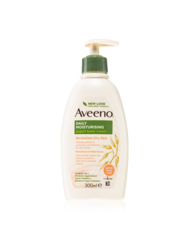 Aveeno Daily Moisturising Yoghurt body cream подхранващ лосион за тяло Apricot & Yoghurt 300 мл.