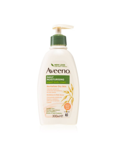Aveeno Daily Moisturising Yoghurt body cream подхранващ лосион за тяло Apricot & Yoghurt 300 мл.