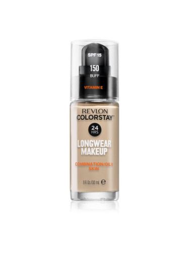 Revlon Cosmetics ColorStay™ SPF 15 дълготраен матиращ фон дьо тен за смесена и мазна кожа цвят 150 Buff 30 мл.