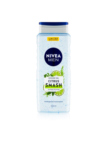 Nivea Men Citrus Smash освежаващ душ гел за мъже 500 мл.