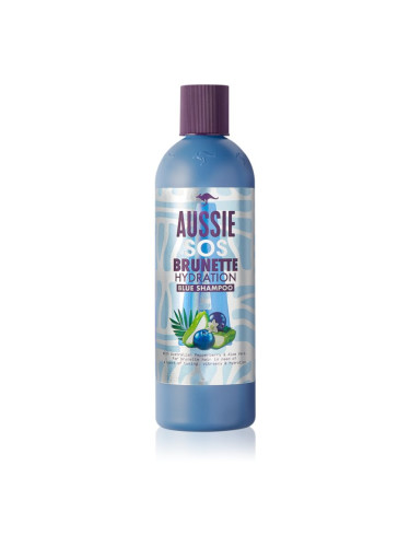 Aussie Brunette Blue Shampoo хидратиращ шампоан за тъмна коса 290 мл.