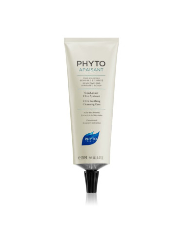 Phyto Phytoapaisant Ultra Soothing Cleansing Care богат подхранващ и успокояващ крем за коса и скалп 125 мл.