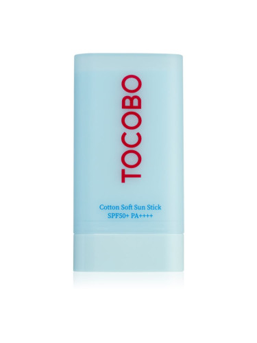 TOCOBO Cotton Soft Sun Stick защитен хидратиращ стик с матиращ ефект SPF 50+ 19 гр.