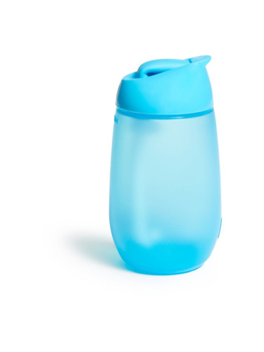 Munchkin Simple Clean детско шише със сламка Blue 12 m+ 296 мл.