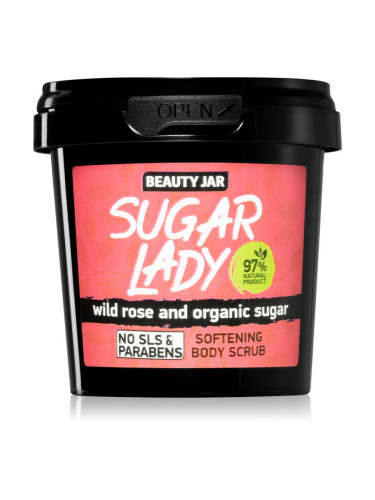 Beauty Jar Sugar Lady пилинг за тяло с аромат на малини 180 гр.