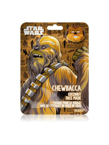 Mad Beauty Star Wars Chewbacca хидратираща платнена маска с кокосово масло 25 мл.