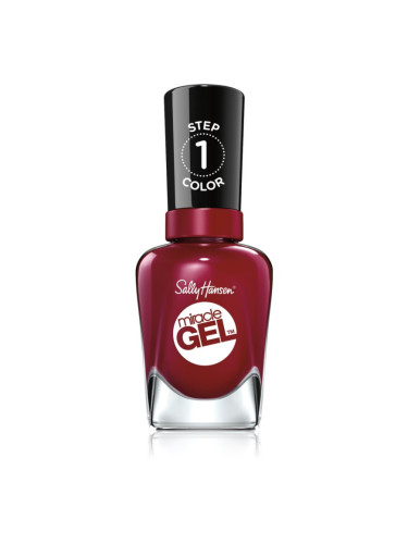 Sally Hansen Miracle Gel™ гел лак за нокти без използване на UV/LED лампа цвят 440 Dig Fig 14.7 мл.