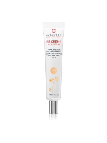 Erborian BB Cream тониращ крем за съвършен вид на кожата на лицето SPF 20 големи опаковки цвят Doré 40 мл.