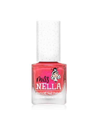 Miss Nella Peel Off Nail Polish лак за нокти за деца MN10 Tickle Me Pink 4 мл.