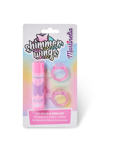 Martinelia Shimmer Wings Lip Balm & Ring Set комплект (за деца )