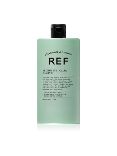 REF Weightless Volume Shampoo шампоан за тънка коса без обем в корените 285 мл.