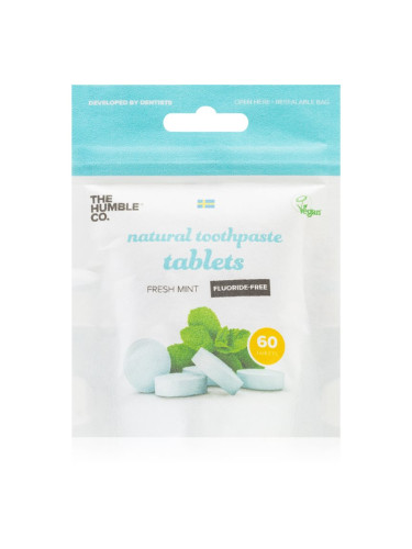 The Humble Co. Natural Toothpaste Tablets паста за зъби без флуорид на таблетки 60 бр.