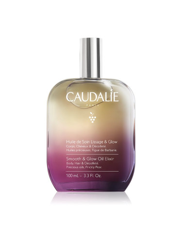 Caudalie Smooth & Glow Oil Elixir мултифункционално олио за тяло и коса 100 мл.