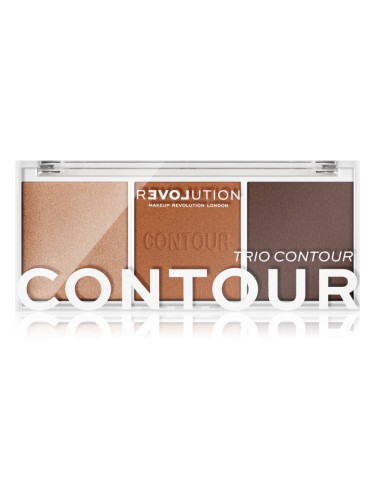 Revolution Relove Colour Play контурираща палитра за лице цвят Bronze Sugar 6 гр.