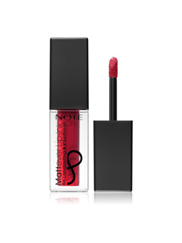 Note Cosmetique Mattever течно червило с матиращ завършек 14 Unpredictable Red 4,5 мл.