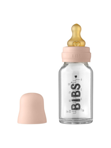 BIBS Baby Glass Bottle 110 ml бебешко шише Blush 110 мл.