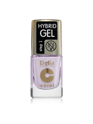 Delia Cosmetics Coral Hybrid Gel гел лак за нокти без използване на UV/LED лампа цвят 115 11 мл.
