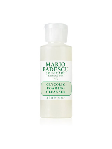 Mario Badescu Glycolic Foaming Cleanser пенлив почистващ гел за възобновяване на повърхността на кожата 59 мл.